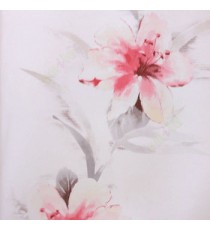 Pink grey white color beautiful hippeastrum flower pattern looks pleasant in long stem and petals wallpaper