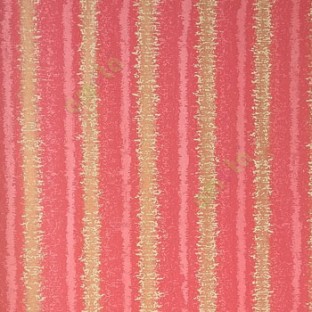 Red copper beige vertical texture stripes and vibration patterns and color deffusing wallpaper