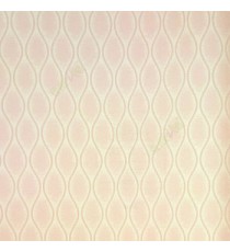 Pink cream gold colors ogee patterns traditional wallpaper