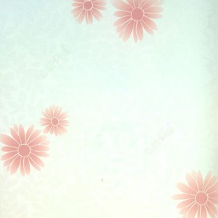 Pink and cream color traditional flower leaf  with stem decorative wallpaper