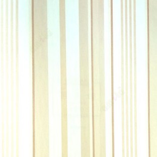 Brown cream texture finished vertical pencil stripes wallpaper