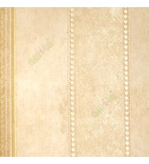 Gold brown color vertical bold stripes small polka dots decorative floral designs home décor wallpaper