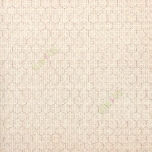 Purple pink white beige color solid texture finished geometric hexagon shapes honeycomb structure home décor wallpaper