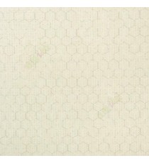 White grey beige cream color solid texture finished geometric hexagon shapes honeycomb structure home décor wallpaper