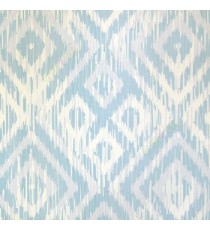 Blue white grey color traditional digital design four leaf damask pattern wallpaper