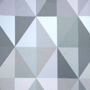 Abstract design in purple grey beige green color diamond geometric shaped wallpaper