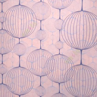 Contemporary navy blue and aqua blue purple color circle globe and lines interconnected all circles pattern wallpaper