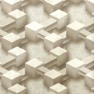 Grey cream gold color abstract designs square shapes bold size 3D patterns texture background home décor wallpaper