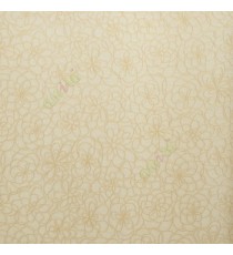 Gold cream color beautiful complete flower designs carved texture surface small dots elegant look home décor wallpaper