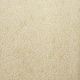 Gold cream color beautiful complete flower designs carved texture surface small dots elegant look home décor wallpaper