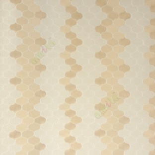 Gold white color traditional complete small zigzag ogee patterns texture surface vertical home décor wallpaper