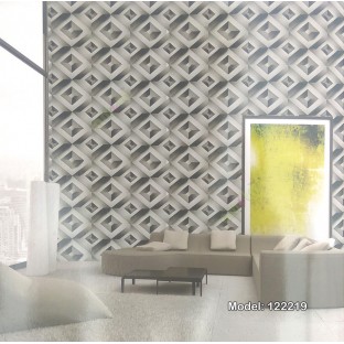 Gold brown color geometric patterns big size multilayer square 3D designs texture surface diamond shapes dice home décor wallpaper