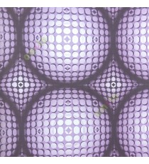 Purple cream black color geometric big circles with 3D small circle shadows texture surface scratch home décor wallpaper