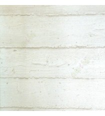 Whie silver grey color natural wood plank tradiitonal look horizontal texture lines wallpaper