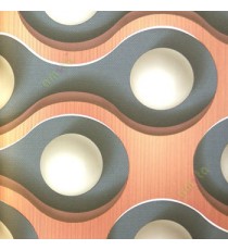 Maroon blue gold brown black color contemporary designs geometric circles 3D pattern ball shadows vertical lines small texture dots wallpaper