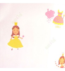 Pink yellow brown green color girls home frocks princes palace cute baby girl kids wallpaper