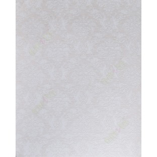 Beige white colour traditional damask design home décor wallpaper for walls