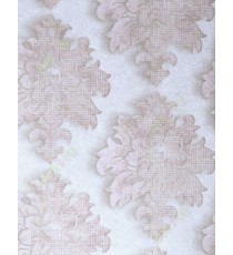 Pink white gold brown colour big damask design home décor wallpaper for walls