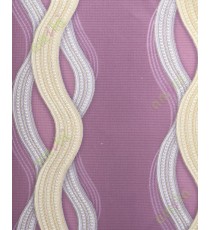 Pink gold purple colour vetical flowing waves home décor wallpaper for walls
