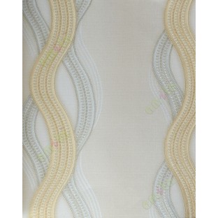 Gold silver beige colour vetical flowing waves home décor wallpaper for walls