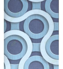 Blue silver black colour geometric sacred design home décor wallpaper for walls