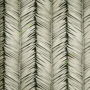 Black silver beige color natural vertical long daun kelapa leaf patterns with thin carved texture finished surface home décor wallpaper