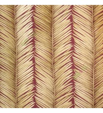 Purple gold color natural vertical long daun kelapa leaf patterns with thin carved texture finished surface home décor wallpaper