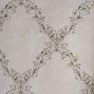 Grey black gold color traditional designs texture surface floral crossing chain decorative swirls home décor wallpaper