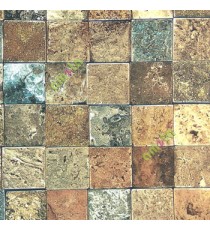 Green brown yellow black color natural stone cladding  small pieces texture stone tiles wallpaper
