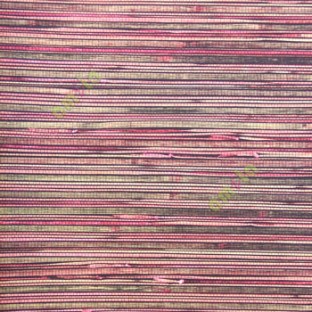 Pink black gold color horizontal pencil stripes texture finished fabric look thread knots weaving wood plank layers wallpaper