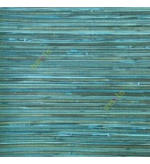 Blue black cream gold green color horizontal pencil stripes texture finished fabric look thread knots weaving wood plank layers wallpaper