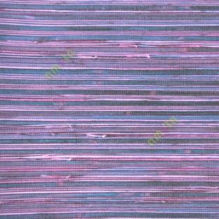 Blue black pink purple color horizontal pencil stripes texture finished fabric look thread knots weaving wood plank layers wallpaper