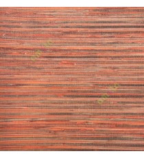 Red orange black gold color horizontal pencil stripes texture finished fabric look thread knots weaving wood plank layers wallpaper