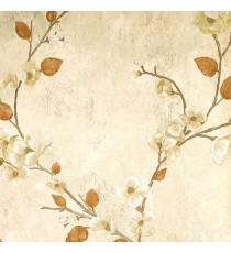 Brown green purple color background with dark brown gold grey color beautiful natural flower designs leaf long and strong twigs texture finished surface swirls base pattern wallpaper