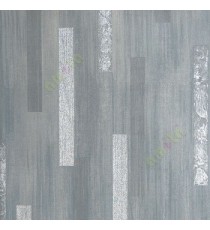 Dark grey silver color self texture vertical bold and digital stripe patterns home decor wallpaper