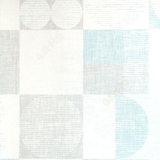 Blue grey cream color self texture geometric square circle ball horizontal stripes patterns home decor wallpaper