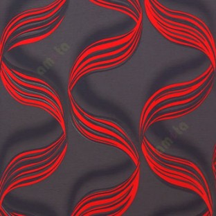 Red black color vertical flowing smoke lines traditional wave ogee design trendy layers snake skin pattern background texture finished home décor wallpaper