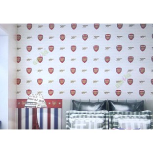 Red yellow black color arsenal football club logo arsenal club name in background teenage designs home décor wallpaper