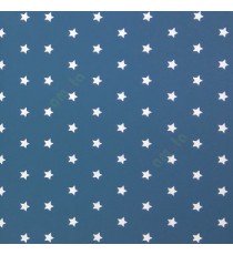 Blue white color solid texture finished seamless small stars pattern kids home décor wallpaper