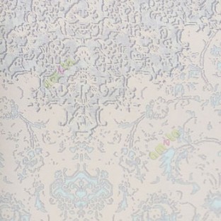 Pink grey blue color traditional digital designs flower damask swirls floral patterns embossed finished carved texture look water jelly design wallpaper