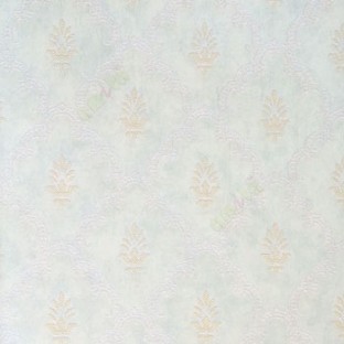 Blue gold grey color traditional damask designs embossed small dots texture finished paisley in designs wallpaper